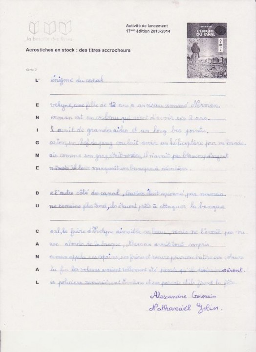 L'égnime du canal